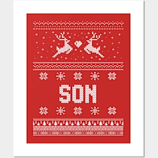 Son - Ugly Christmas Sweaters T-Shirt Posters and Art